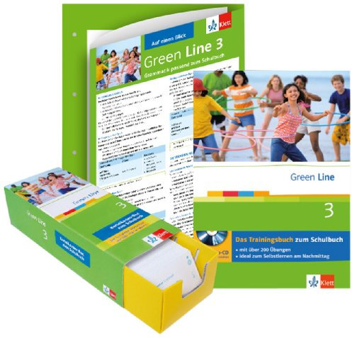 Green Line 3 - Lern-Set: Paket (enth. Trainingsbuch, Vokabel-Lernbox, Auf einen Blick Grammatik)