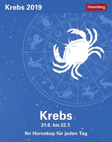 Krebs Sternzeichenkalender 2024: Tagesabreißkalender. Tischkalender 2024 mit täglichem Horoskop. Kleiner Kalender mit täglichem Blick in die Sterne: Tagesabreißkalender - Ihr Horoskop für jeden Tag