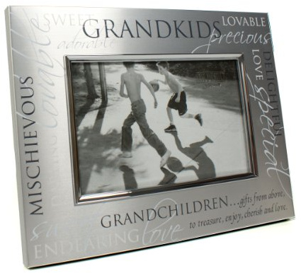 Grandchildren Satin Silver Photo Frame - Grandkids