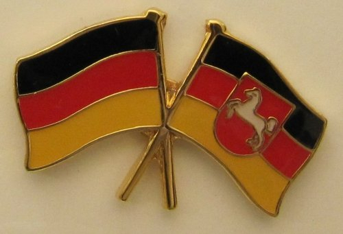 Buddel-Bini Versand Niedersachsen/Deutschland Freundschafts Pin Anstecker Flagge Fahne Doppelpin Flaggenpin Badge Button Flaggen Clip Anstecknadel Nationalflagge