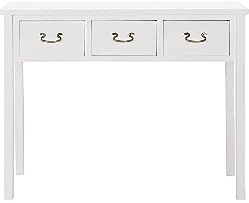 Safavieh EUH6568 Konsole, Holz, Weiß, 100 x 36 x 80.51 cm