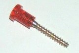 1 Kunststoffschraube für Scheinwerfer und Blinker, kompatibel mit APE 50 Auto, Farbe Rot, 290944