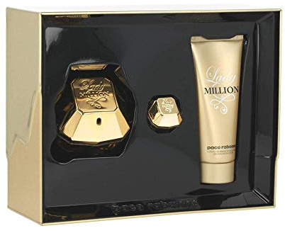 PACO RABANNE LADY MILLION EDV SPRAY 80ML + CORPORAL LOTION 100ML + EDT SPRAY 5ML