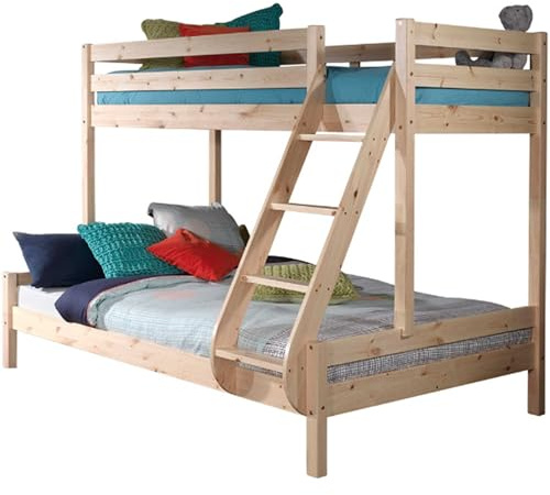 Vipack Familienbett – Natur – 3 Schlafplätze
