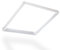 Popp® Kit de Superficie para Panel 60x60 con Marco blanco Fabricado en Aluminio, Kit para Techos - Accesorios Led *Panel NO incluido(60x60cm)