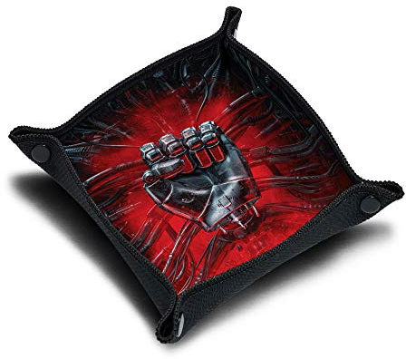 Immersion Würfelbrett aus Neopren, Würfelschale, Zubehör für Würfelspiele und Gesellschaftspiele, Motiv: Fist of The Gamer