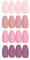 SIUSIO 96Pcs Colorful Coffin Nails Full Cover Press on Fall Color Maple Leaf Red Acrylic Fake Nail Medium Ballerina Autumn Matte False Gel Nails Art Tips for Women and Girls (Pink)