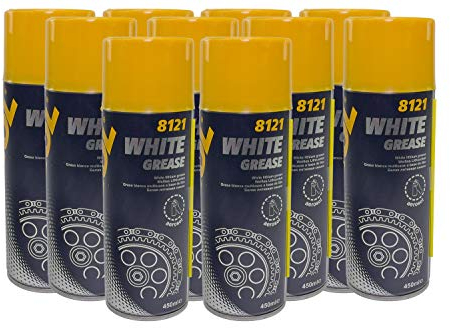 Kettenspray Ketten Spray MANNOL White Grease Sprühfett Schmierfett 4,5 Liter