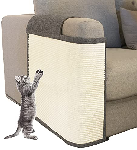 SharpCost Oroonoko Cat Scratch Furniture Protector with Natural Sisal for Protecting Couch Sofa Chair Furniture