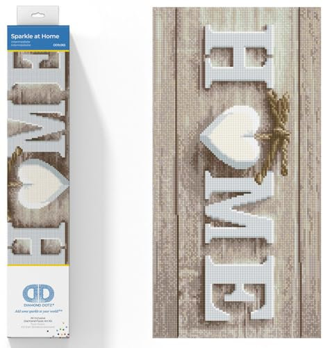 DIAMOND DOTZ Painting, Intermediate Kit, DD9, Sparkle at Home, 53 x 27cm