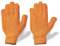 STRONGHAND Strick-Handschuhe CRISS CROSS - orange - Gr. 9 (1, 9)
