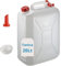 Tomaino - Tanica 20lt in Plastica per Trasporto Acqua e Alimenti, HDPE, Canestro, Contenitore Liquido, Polietilene, per Casa, Campeggio (20 Lt)