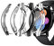 NEWZEROL 3 ​​Pièce Coque Compatible pour Huawei Watch GT 3 42mm, Couverture Complète de Protection Coque Souple de Pare-Chocs en TPU Anti-Rayures pour Huawei Watch GT 3 42mm - Transparent/Noir/Argent