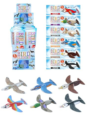 HENBRANDT 8 Stück Vogelgleiter - Kinder Styropor Fliegende Gleiter Spielzeug Loot Party Tütenfüller Hochzeit für Mädchen und Jungen