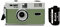 1 Shot Point and Shoot 35mm Film Camera Reusable Retro Half Frame Camera, Built in Flash, Included One Roll ASA/ISO 400 Black & White Film 18 Exp., (36 Shots) Battery Not Included (Green Color)