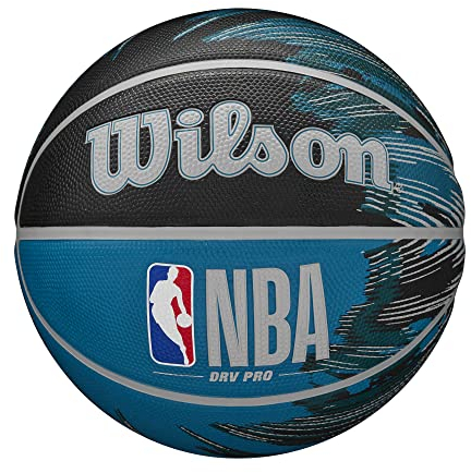 WILSON NBA DRV Pro Streak Outdoor-Basketball, Größe 17,8–74,9 cm, Schwarz/Blau