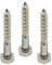 10 Stück Sechskant Holzschrauben 5 x 80 mm DIN 571 Edelstahl A2 - Schlüsselschrauben Wiener Schrauben Holzschrauben Rostfrei V2A I DIOS24®