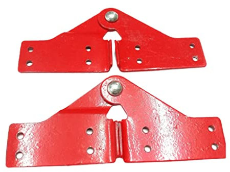 Aluminum Step Ladder Hinge Tie Rod Replacement Kit for Herringbone Ladder Attic Ladder Accessories (Red - L)
