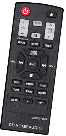 VINABTY COV30748175 Remplacement de la télécommande Compatible avec LG Micro Hi-FI Audio System CM2460 CM2460DAB CMS2460F CM2440 XA14 XA14-D0U
