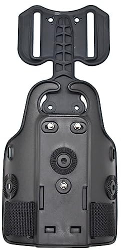 ACEXIER Taktische Drop-Leg-Pistole Holster Plattform-Adapter Universal-Oberschenkel-Pistolenkoffer Paddeljagdausrüstung (Black)