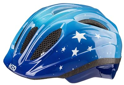 KED Kids Youth Meggy III Trend Fahrradhelm, Stars Blue, 44-49 (XS)