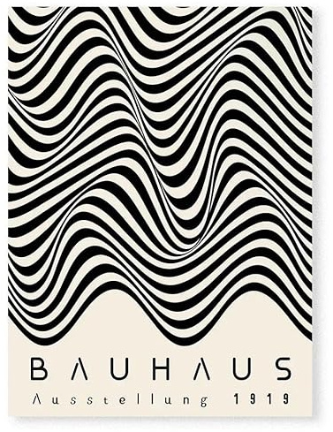 TANYANG Minimalistische Wandkunst, Böhmisches Bauhaus, Abstraktes Hd-Leinwand-Poster, Druck, Heim-, Schlafzimmer- Und Wohnzimmerdekoration, A1 60X90Cm Kein Rahmen