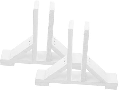 Yardwe 2St Raumteilerhalterung Gartenzaunbasis Zaunteile Zäune fence Zahnspange Bausatz Halter für Gartenzaunständer Sichtschutzzaun der Zaun Holzzaun einstellen Suite kleiner Zaun Weiß