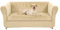 ZYBSLCSY Chesterfield Sofabezug Stretch-1 2 3 Stück Couchbezug Weicher Samt, Anti-Rutsch-Couchbezug Möbelschutz (Beige,Sofa+1 pc Large 3-Seat)