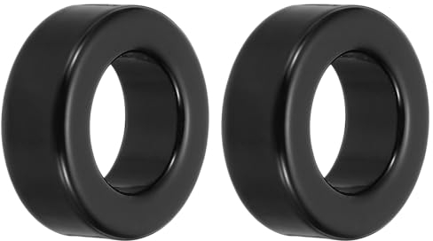 QUARKZMAN 2Stk Toroid Kern 24x42x16mm Eisen Ferrit Drosseln Ring Leistung Toroidal Trafo Stabilisierung Signal Übertragung Widerstand Elektromagnetische Interferenz Schwarz