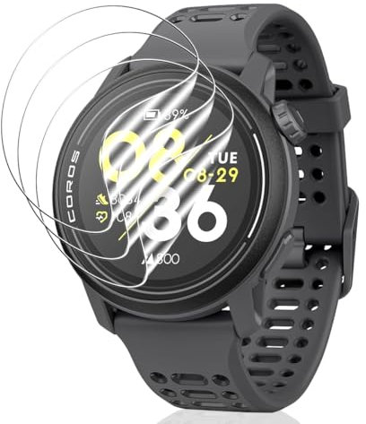 Phlleyaa Protector de pantalla para Coros Pace 3,TPU Película Protectora 3 Piezas,HD Transparente,Sin burbujas,Antiarañazos,líquida Instalar para Coros Pace 3 Vidrio Templado
