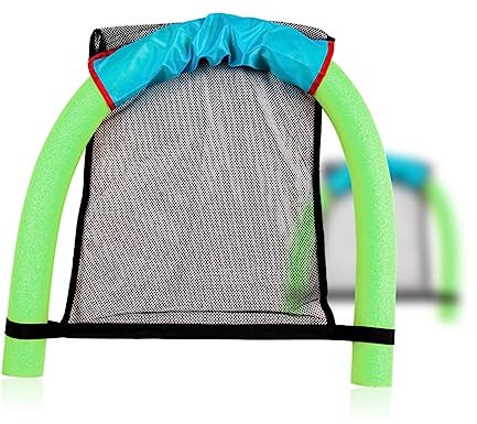 VICASKY Schwimmsessel Fürs Schwimmbad – Poolnudelsitz – Schwimmbett – Feste Stange – Schwimmhilfe Für Kinder – Entspannung Im See/Pool