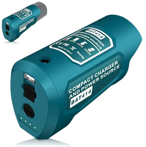 12V USB Power Charger Adapter with type-c Port & DC 12V Outlet,Power Source for Bosch Professional GBA 10.8V/12V Battery Adapter for D-70745 BAT411 BAT411A BAT412 BAT412A BAT414 BAT420 1600A00X7H