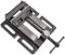 Industrial Milling Bench Vise with 4 Mounting Bolts, Quick Release Drill Press Vise Cast Iron Vise Clamp, for Workbench Benchtop Drill Presses Mill(Size:4)