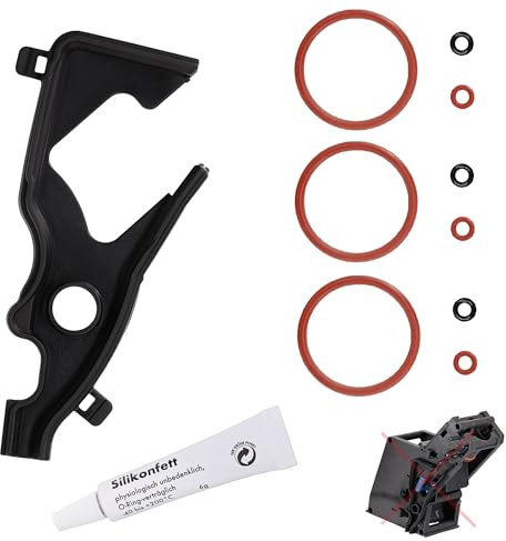 Snapworld-Kaffee Care Kit Seal O-Ring Compatible with Siemens EQ 5 EQ6 EQ7 EQ8 Bosch Vero Neff & Gaggenau for Fully Automatic Coffee Machines, Profile Seal for Brewing Group Outlet Nozzle + 6 g