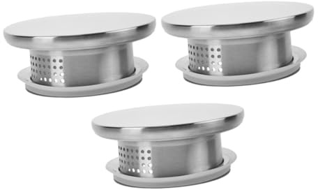 BUGUUYO Krugkappen und für Kühlschrank 3 Stück aus Edelstahl und Silikon Hitzebeständig Leicht zu Reinigen Passend für Glas und Wasserkrüge Outdoor Reisen