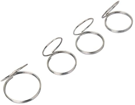 BESPORTBLE 4 Stück Gitarren Fingerpicks aus Silberlegierung Ringförmige Daumenpicks zum Schutz der Finger Beim Gitarrenspiel für Gitarre und Bass