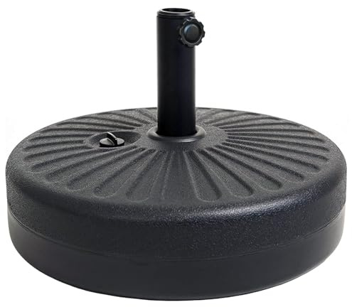 RANSENERS 45 Liter Schirmständer für Sonnenschirm, Passend für Dachfläche Unter 10m², mit Wasser und Sand Gefüllt Ca. 45–70kg