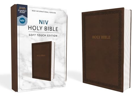 NIV, Holy Bible, Soft Touch Edition, Leathersoft, Brown, Comfort Print