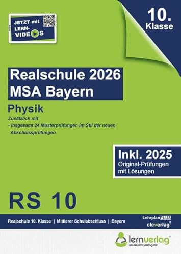 Original-Prüfungen Realschulabschluss Bayern 2026 Physik: MSA Realschulabschluss Bayern 2026 Physik