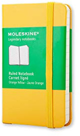 Moleskine farbiges Notizbuch (XS, Hardcover, liniert) orange