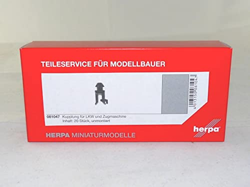 herpa 081047 - Kupplungsmaul für LKW und Zugmaschinen, Inhalt 20 Stück