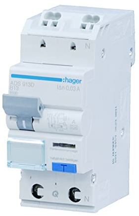 Hager ADS913D FI-LS 1P+N 6kA B-13A 30mA A QC