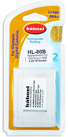hähnel HL-80B Li-Ion Battery for Olympus Li-80B - Black