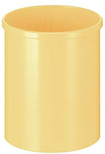 V-Part Papierkorb aus Metall, 15 Liter, gelb