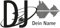 GRAZDesign Wandtattoo DJ Wunschname mit Platte und Equalizer Music Wohnzimmer - 86x40cm / 070 schwarz