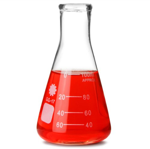 Glass Conical Flask 100ml | Measuring Flask, Molecular Flask, Erlenmeyer Flask, Chemistry Flask
