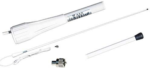 PARACHINISHOP Antenna VHF in Fibra 150 CM con Cavo RG 58 Accessori BARCAC Nautica