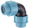 EXCOLO Original PP-Verbinder für 25 mm PE-Rohr Verschraubung Winkel Kupplung Endkappe Verbund Fitting Fittings Formteil (Winkelstück 25mm)