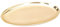 NKlaus Kerzenteller oval 12x6cm Desinger Dekoteller Messing Gold Untersetzer poliert 10504
