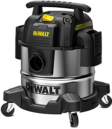 DEWALT 4 Peak HP Shop Vacuums DXV05S, 5 Gallon Wet/Dry Vac, Silver